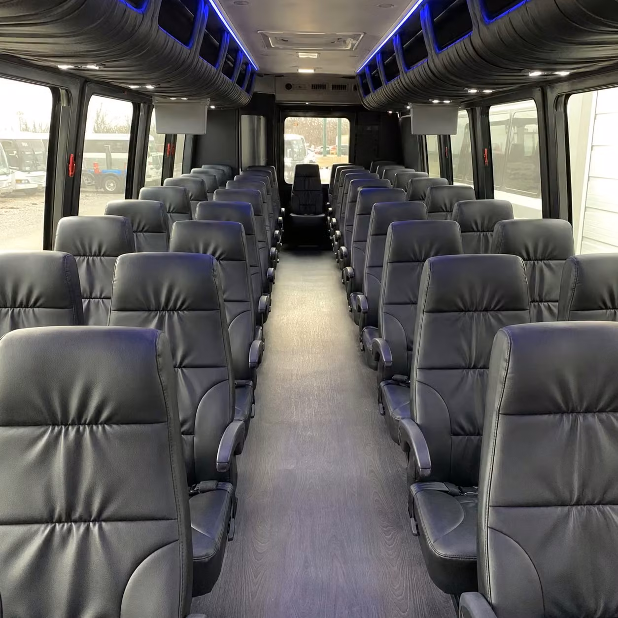 28 passenger minibus inside