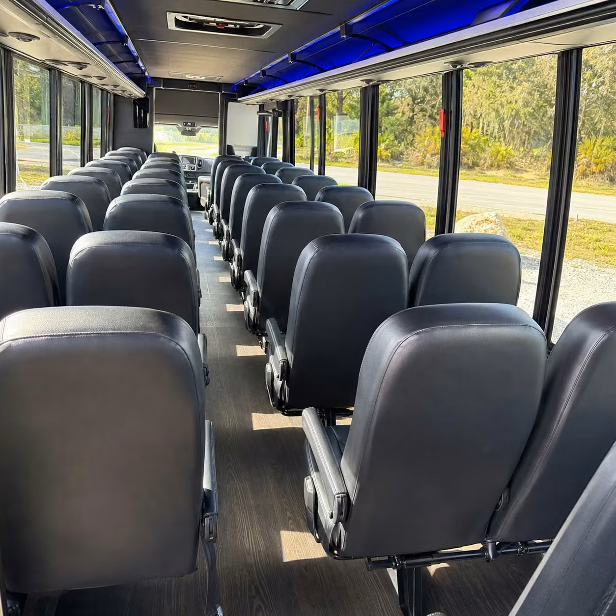 28 passenger minibus interior