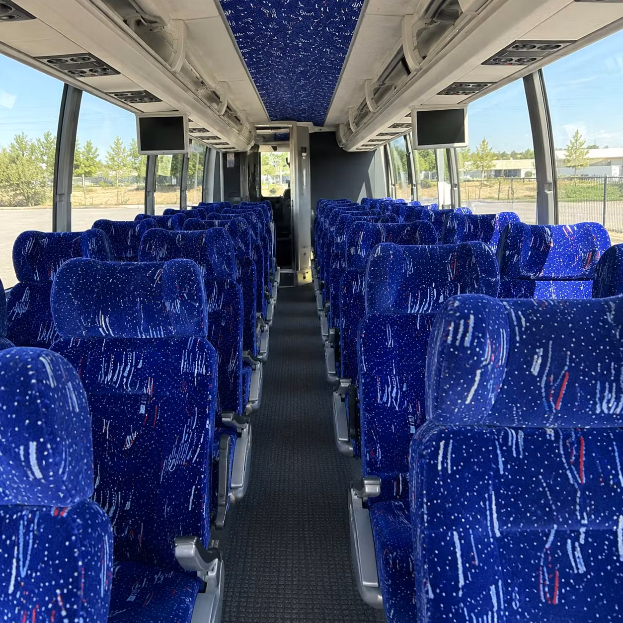asheville charter bus rental inside