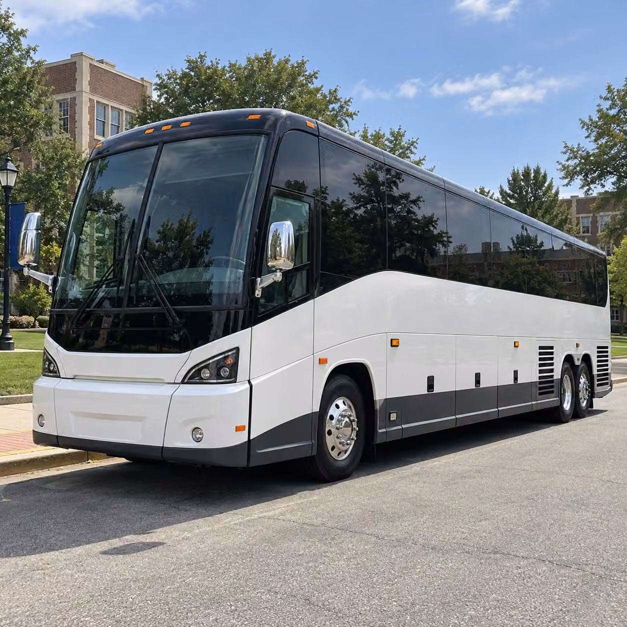 charter bus rentals for large asheville prom groups and school organized transportation